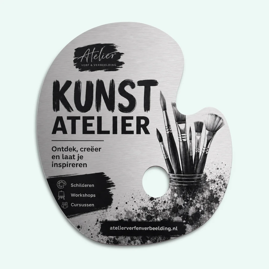 Geborsteld aluminium - dwcprint-production