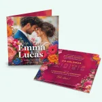 Gevouwen trouwkaarten - afbeelding 2 - dwcprint-production