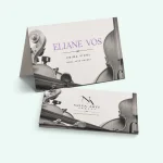 Gevouwen visitekaartjes met foliedruk - afbeelding 2 - dwcprint-production