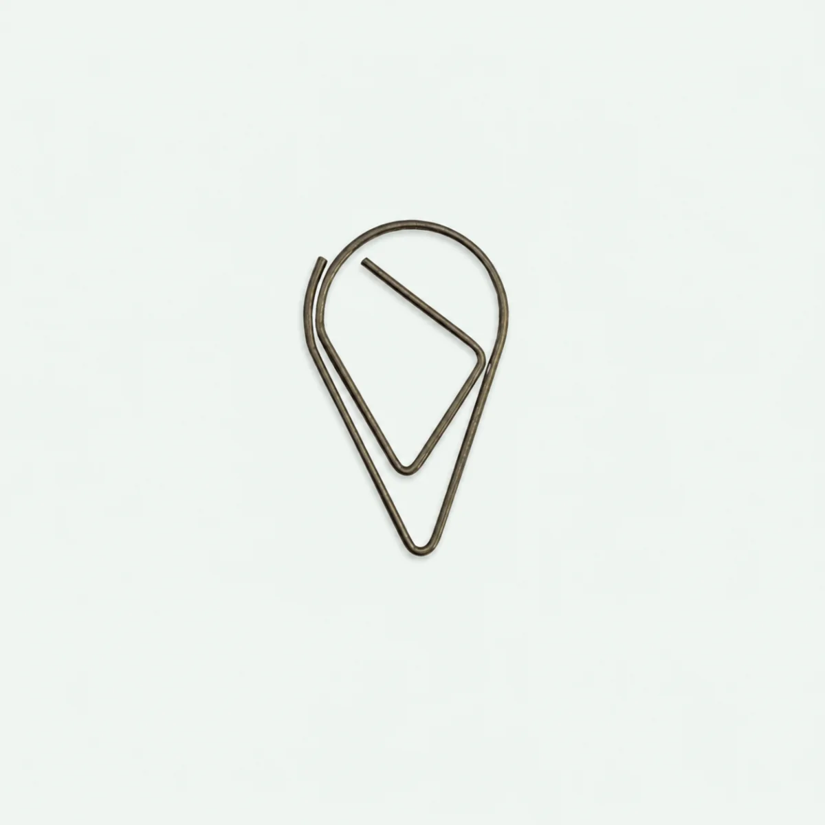 Paperclip druppel zilver - dwcprint