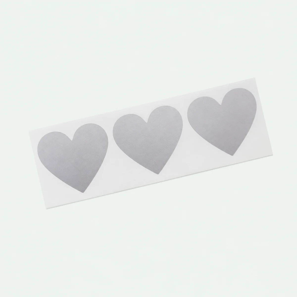 Scratch-off stickers zilveren hartjes - dwcprint