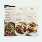 Gevouwen menukaarten - afbeelding 1 - dwcprint-production