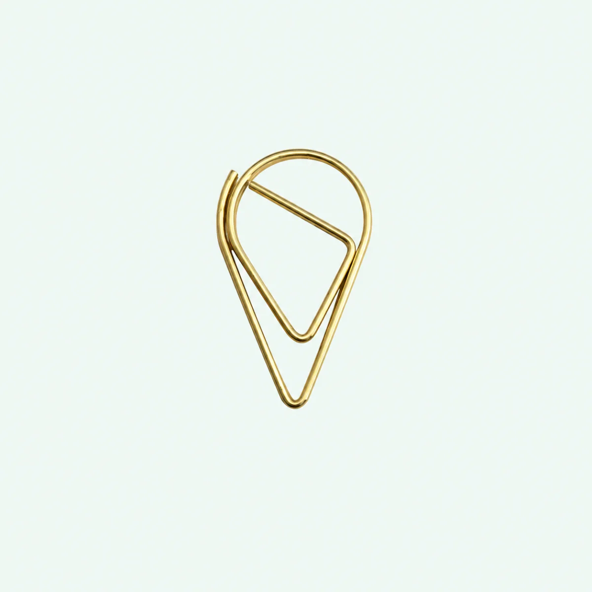 Paperclip druppel goud - dwcprint