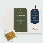 Pocketfoldkaarten met foliedruk - afbeelding 2 - dwcprint-production