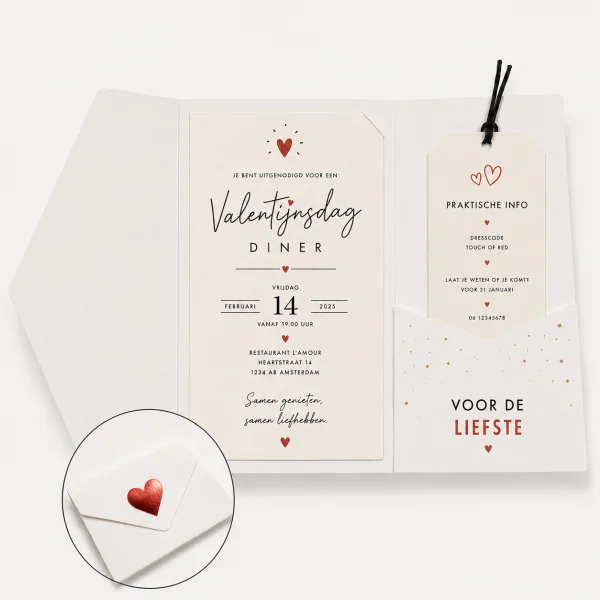 Pocketfoldkaarten met foliedruk