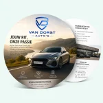 Ronde kaarten met foliedruk - afbeelding 1 - dwcprint-production