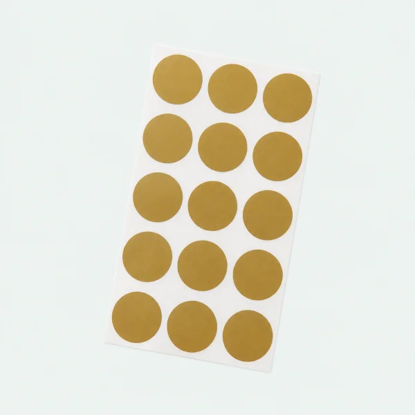 Scratch-off stickers gouden rondjes