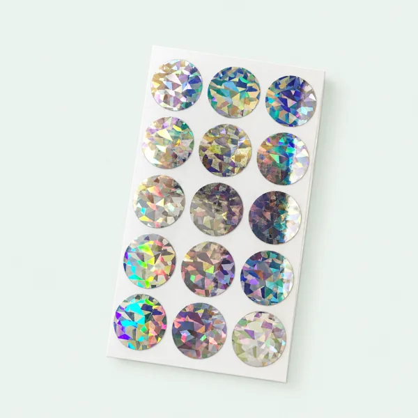 Scratch-off stickers kristallen rondjes