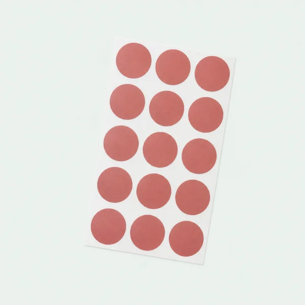 Scratch-off stickers rosé rondjes