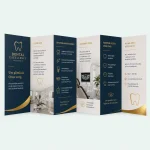 Speciaal gevouwen folders met foliedruk - afbeelding 1 - dwcprint-production