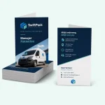 Gevouwen visitekaartjes - afbeelding 1 - dwcprint-production