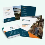 Gevouwen visitekaartjes - afbeelding 2 - dwcprint-production