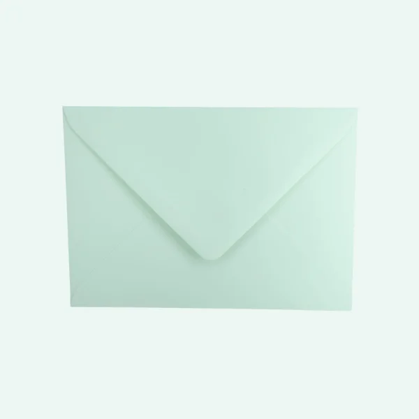 Wenskaartenvelop 110 x 156 mm mintgroen