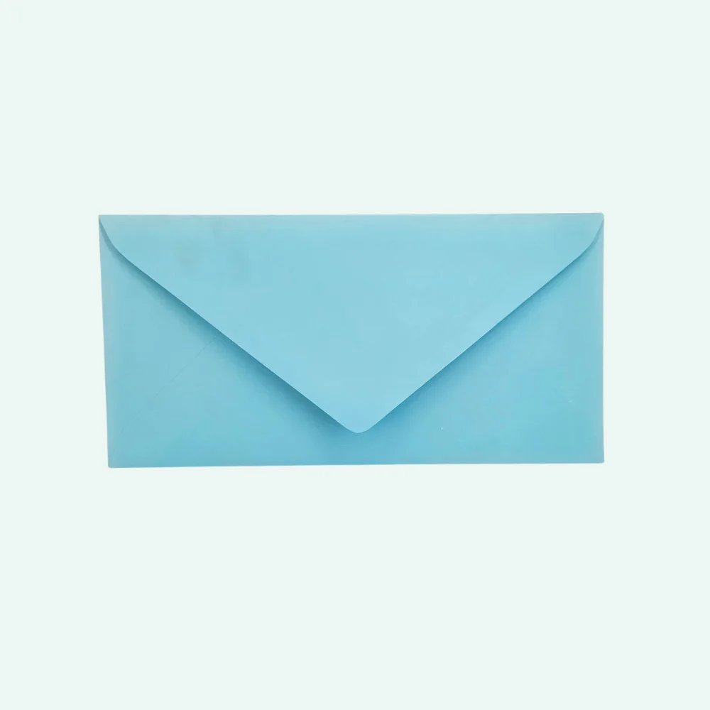 Wenskaartenvelop 110 x 220 mm EA5/6 babyblauw - dwcprint