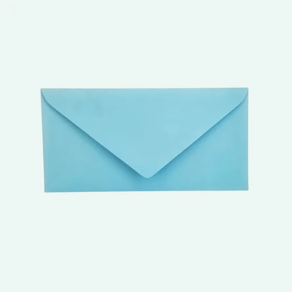 Wenskaartenvelop 110 x 220 mm EA5/6 babyblauw