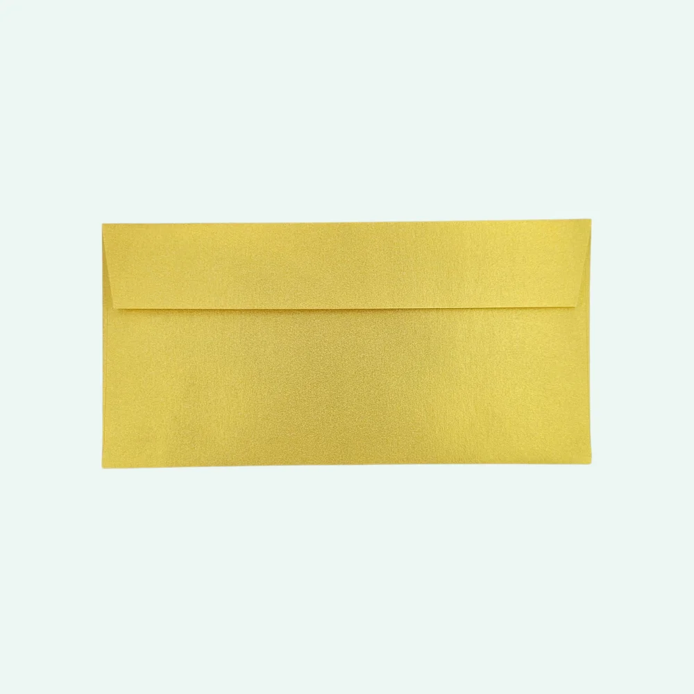 Wenskaartenvelop 110 x 220 mm EA5/6 goud - dwcprint