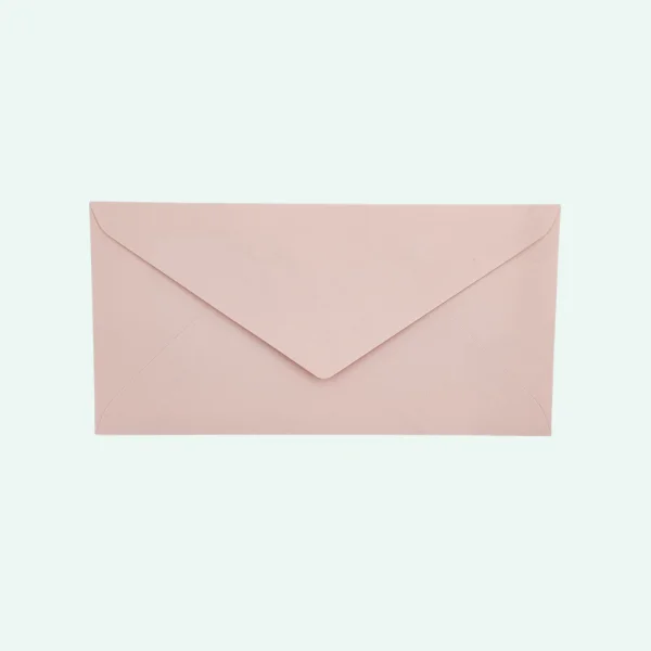 Wenskaartenvelop 110 x 220 mm EA5/6 babyrose
