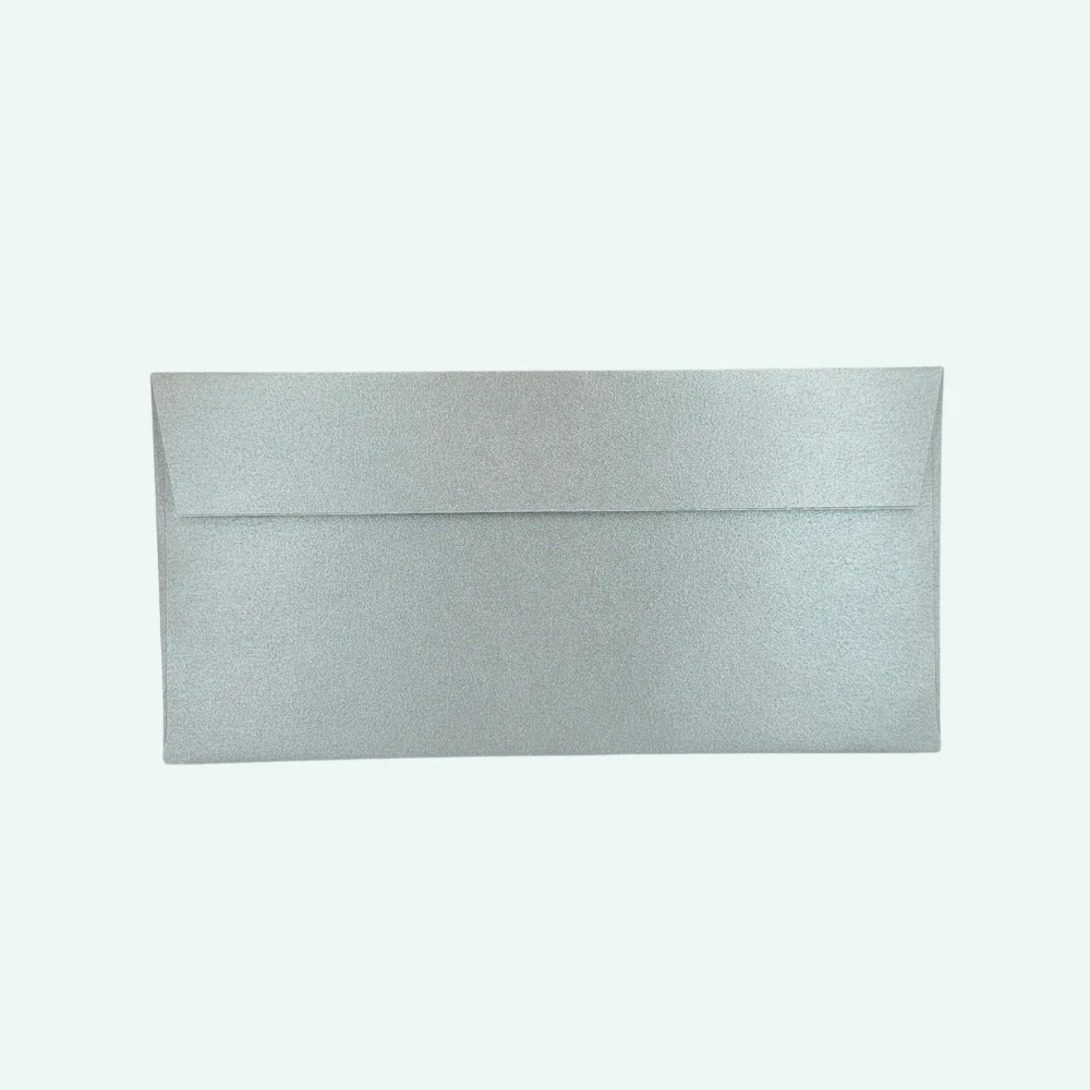 Wenskaartenvelop 110 x 220 mm EA5/6 zilver - dwcprint
